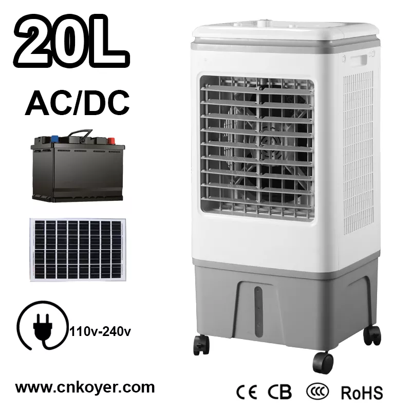 Polnilna AC DC ventilator za hlajenje zraka